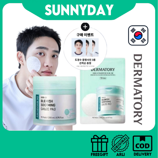 (PO)[Bonus Foto D.O. EXO] Dermatory Cica Exosome Calming Gauze Toner Pad 70pcs + Refill 70pcs
